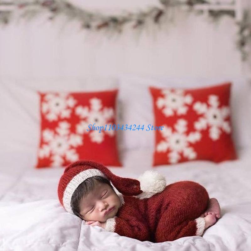 Photography Cheat Sheet - 2 stks/set gebreide jumpsuit staart kerst