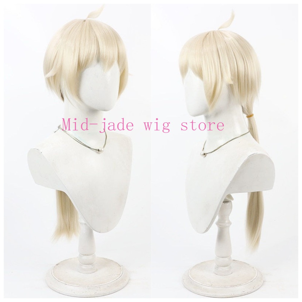 Photography Japanese - Cheyanne Cosplay Pruik Realistische Hoofdhuid Lichtgeel