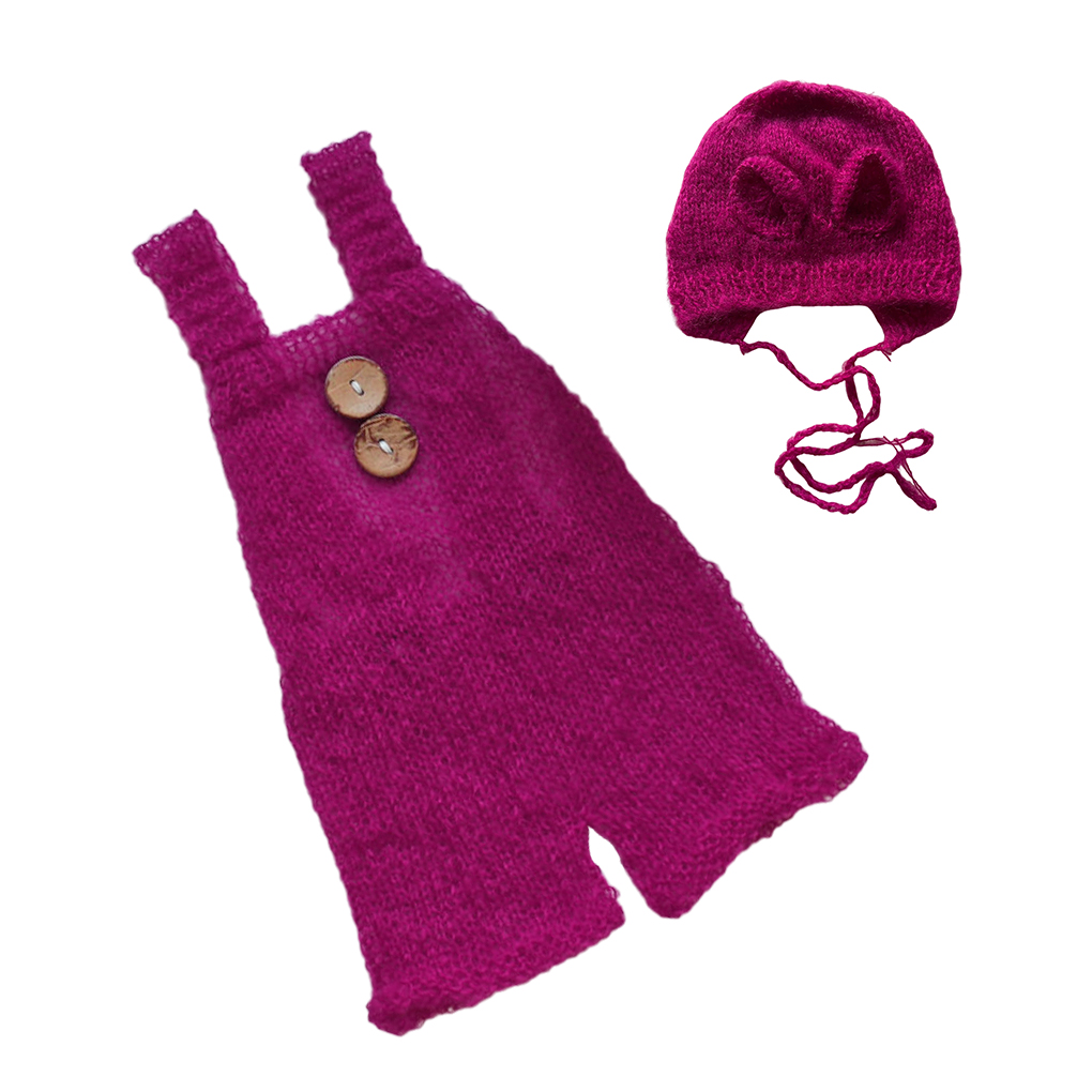 Photography Design - Schattige gebreide baby jumpsuit set voor
