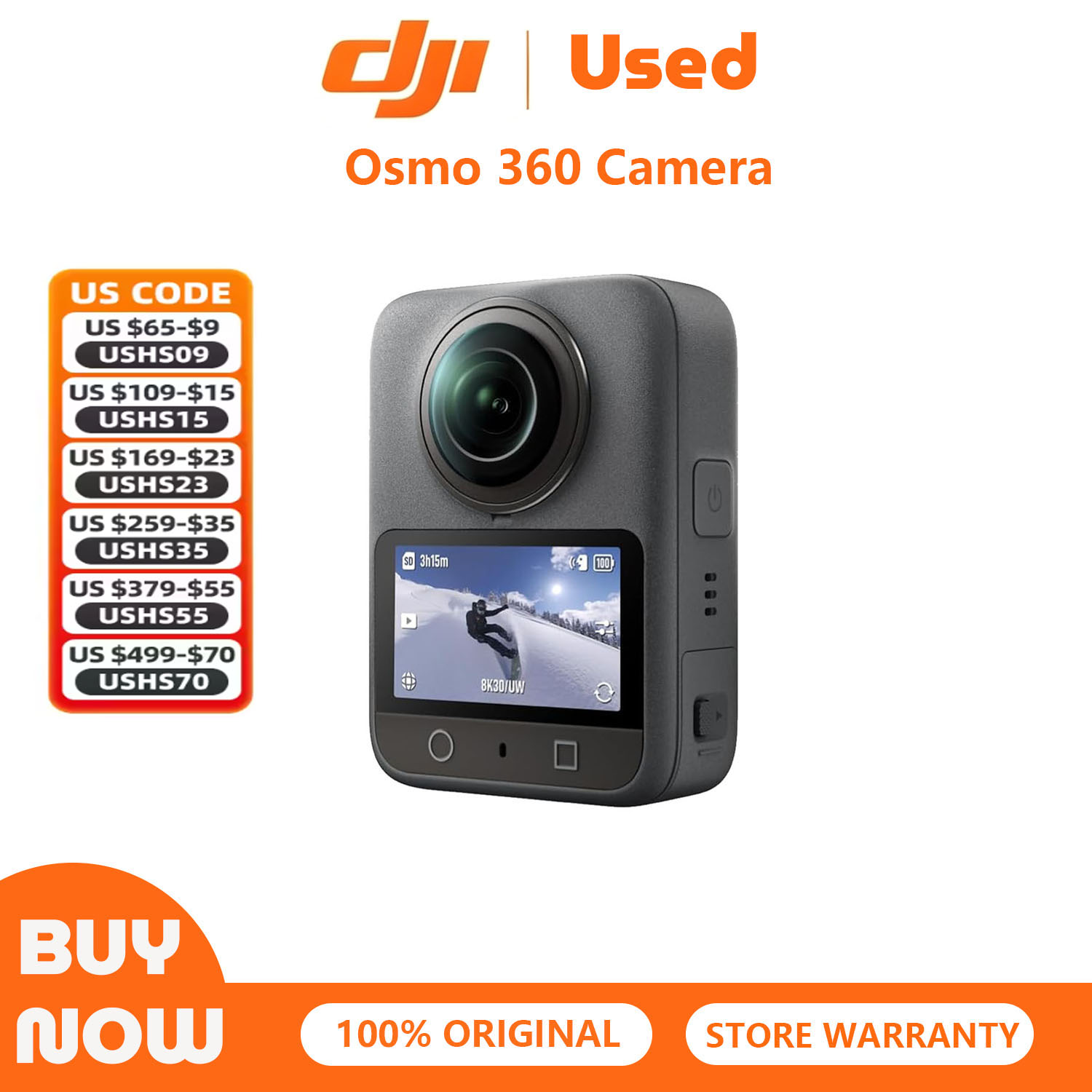 Photographic Memory - Gereviseerde gebruikte DJI Osmo 360 camera,