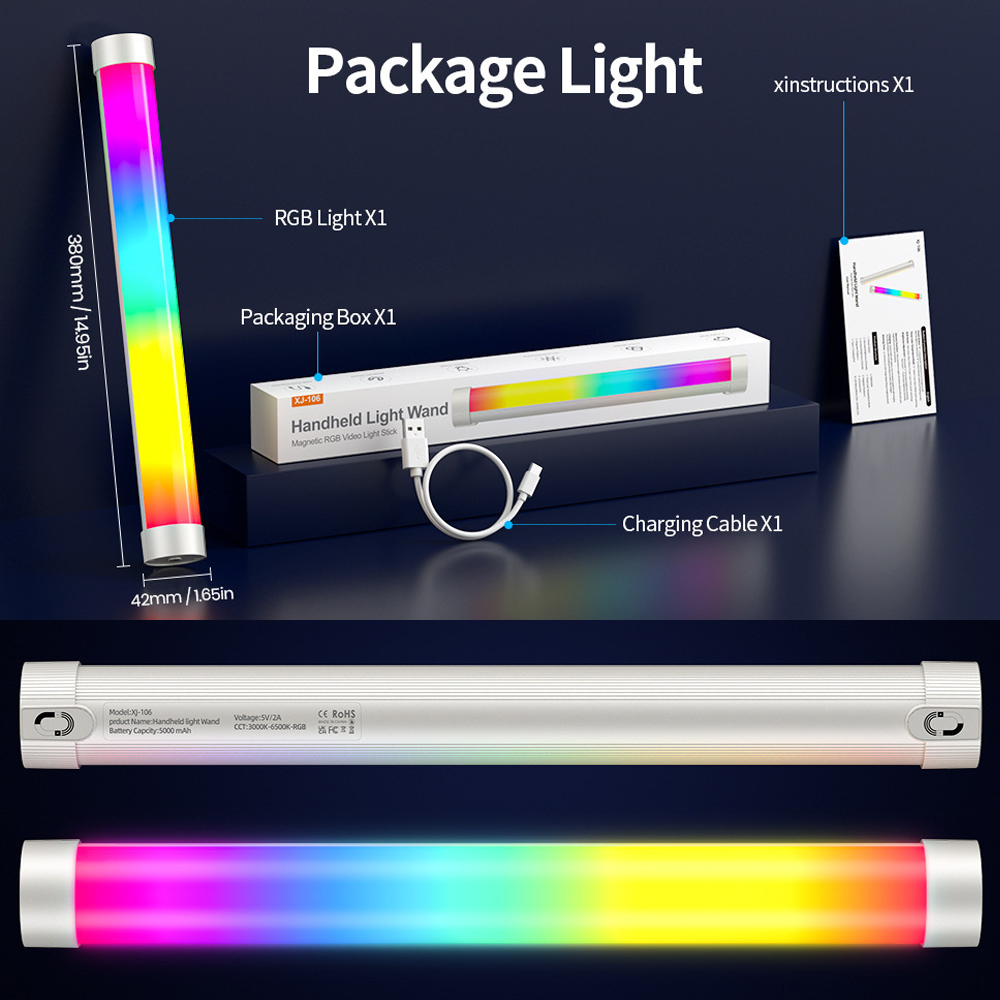 Magnetische handlamp met RGB L - Photography Videos Free recensie en prijs
