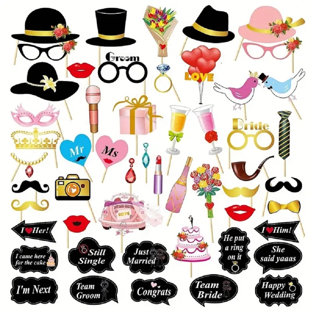 53 stks Bruiloft Photo Booth P - Photography Prompt recensie en prijs